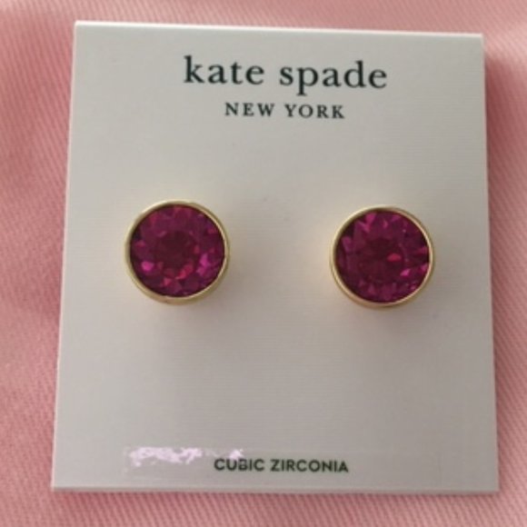 kate spade Jewelry - Kate Spade New York Pool Bezel set round stud
